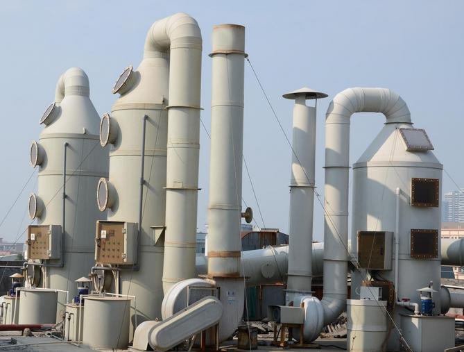 废气处理过程中吸收工艺流程